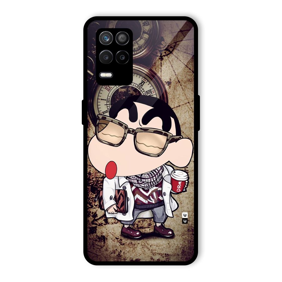 Dope Shinchan Glass Back Case for Realme 8s 5G