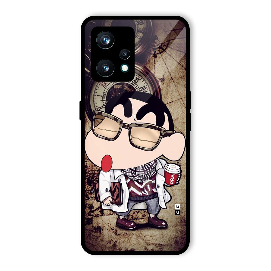 Dope Shinchan Glass Back Case for Realme 9 Pro Plus 5G
