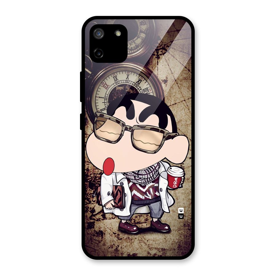 Dope Shinchan Glass Back Case for Realme C11