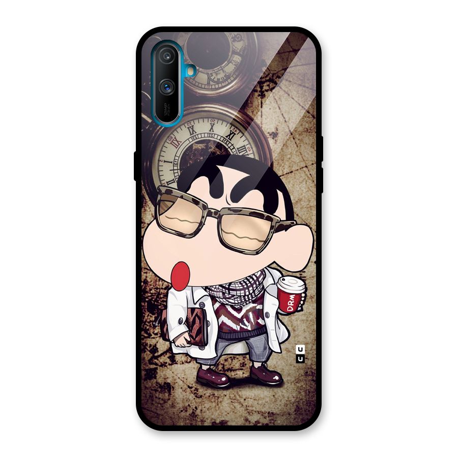 Dope Shinchan Glass Back Case for Realme C3
