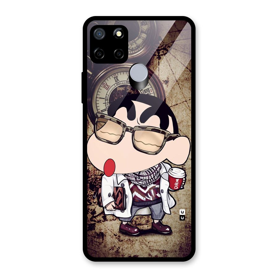 Dope Shinchan Glass Back Case for Realme Narzo 20