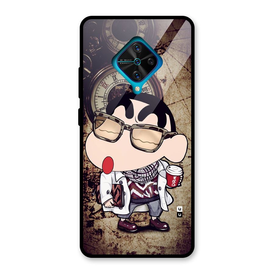 Dope Shinchan Glass Back Case for Vivo S1 Pro