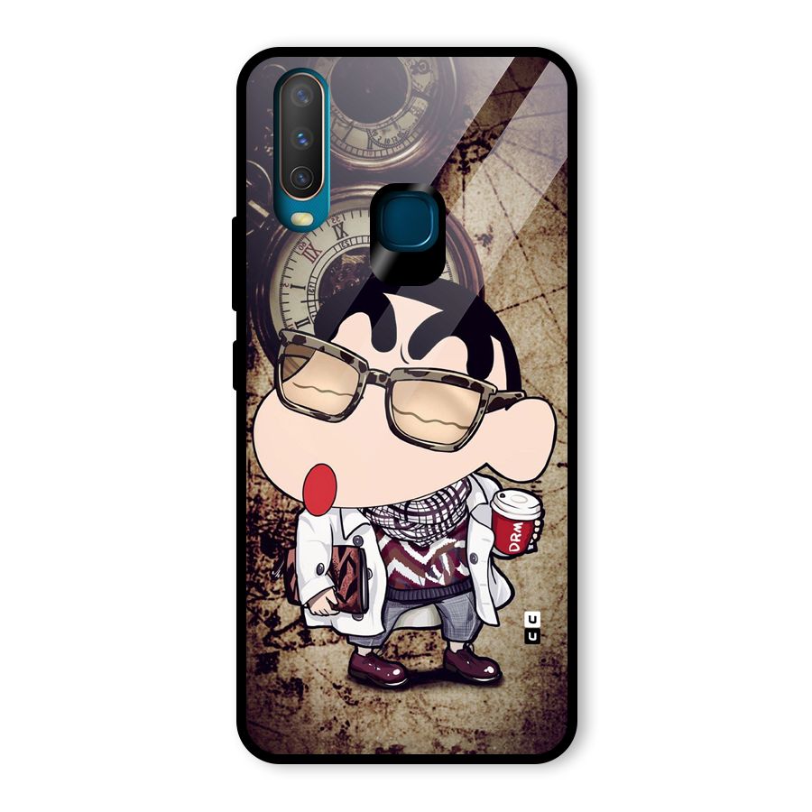 Dope Shinchan Glass Back Case for Vivo U10