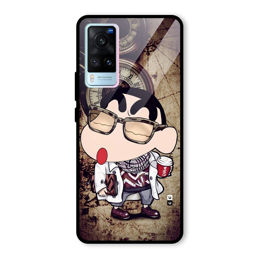 Dope Shinchan Glass Back Case for Vivo X60