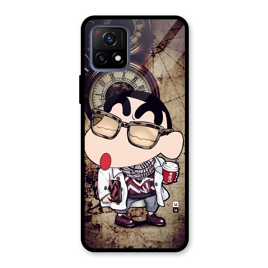 Dope Shinchan Glass Back Case for Vivo Y72 5G