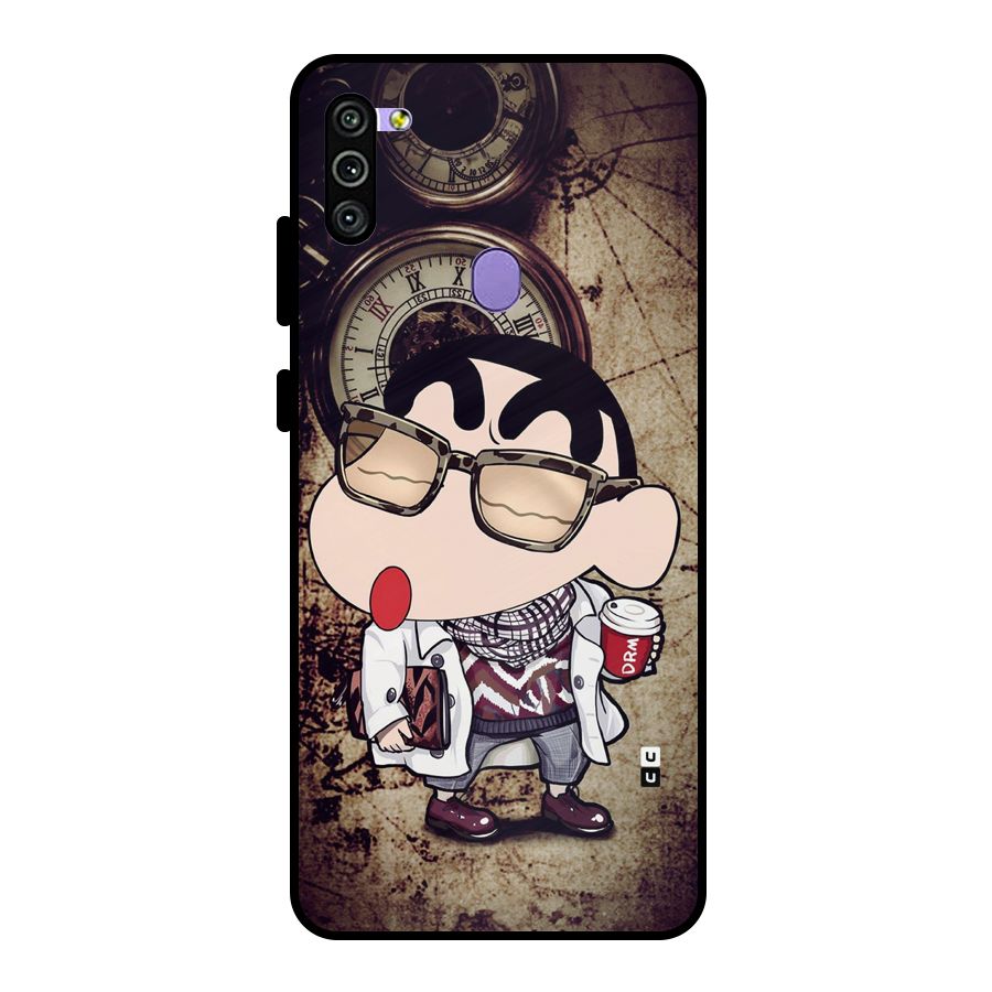 Dope Shinchan Metal Back Case for Galaxy M11
