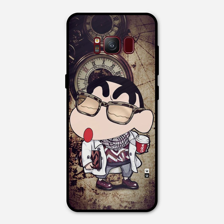 Dope Shinchan Metal Back Case for Galaxy S8