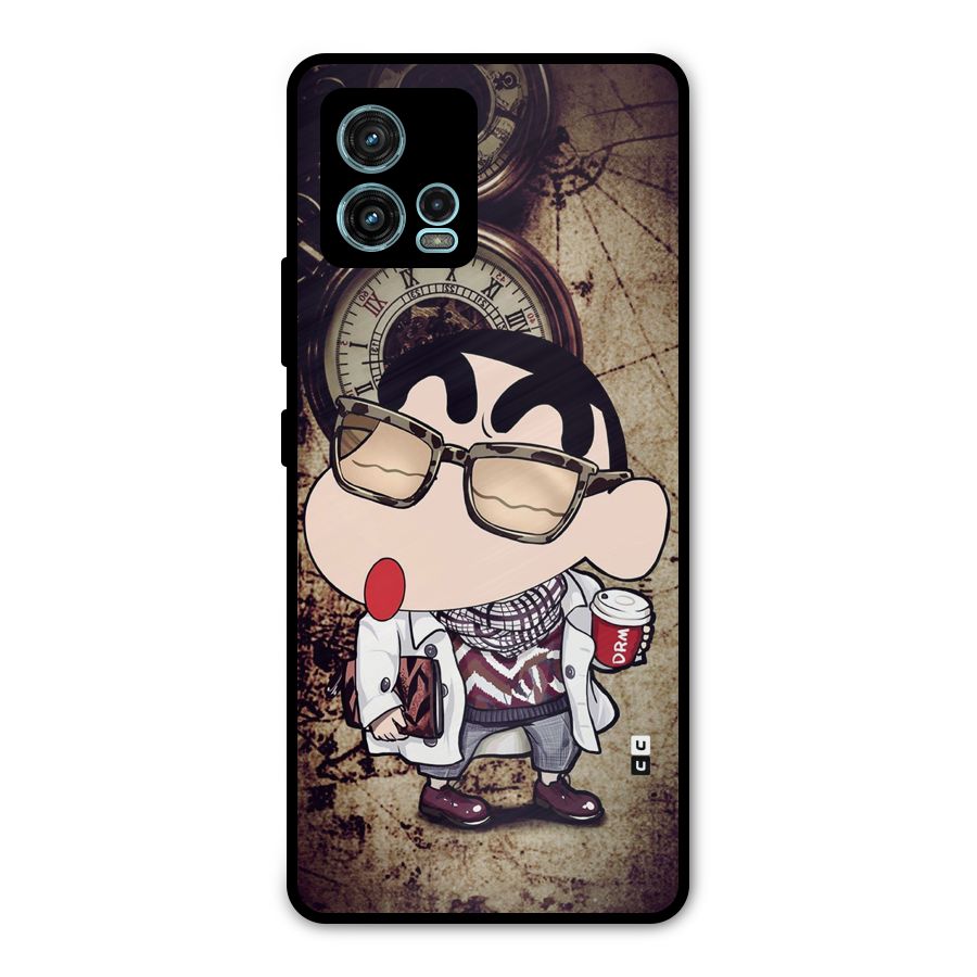 Dope Shinchan Metal Back Case for Moto G72