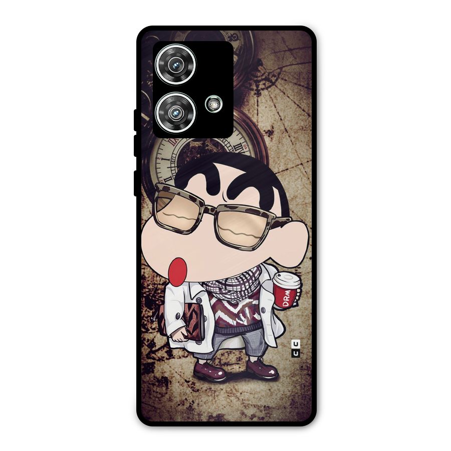 Dope Shinchan Metal Back Case for Motorola Edge 40 Neo