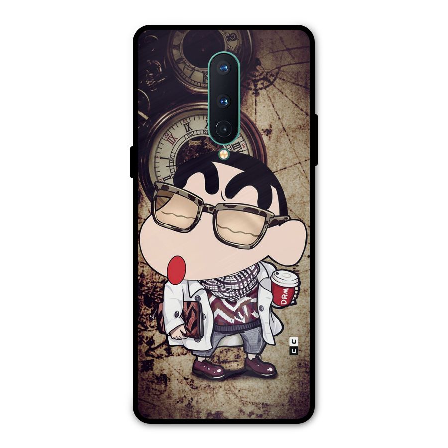 Dope Shinchan Metal Back Case for OnePlus 8