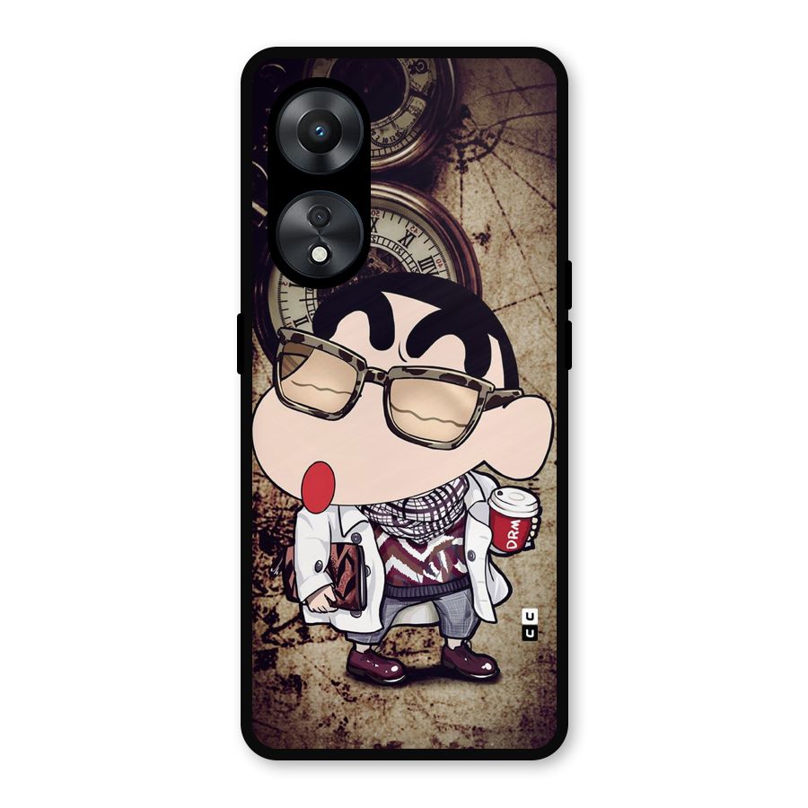 Dope Shinchan Metal Back Case for Oppo A78