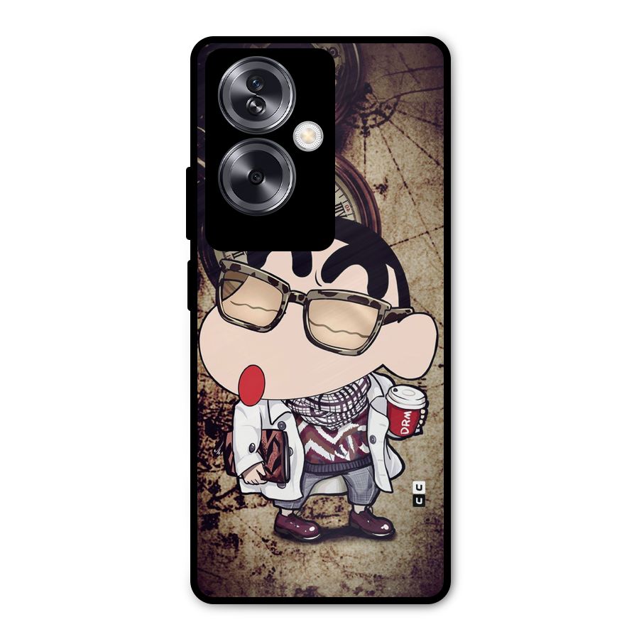 Dope Shinchan Metal Back Case for Oppo A79 5G