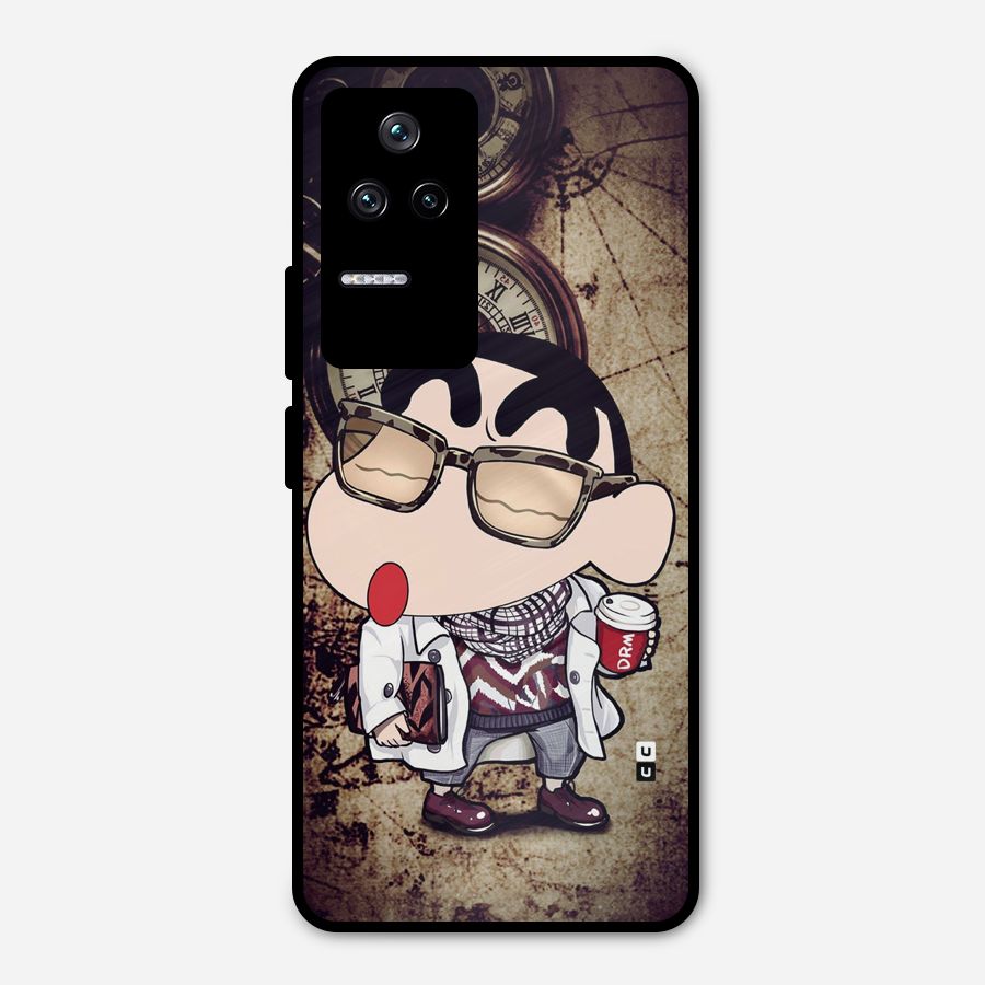 Dope Shinchan Metal Back Case for Poco F4 5G