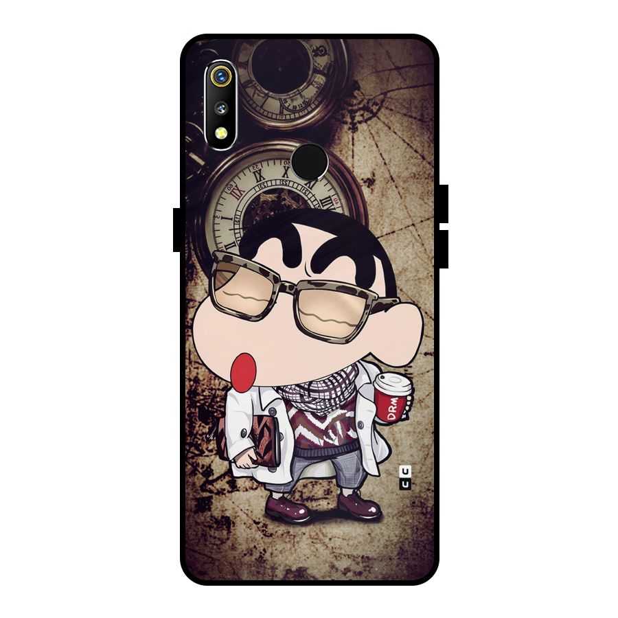 Dope Shinchan Metal Back Case for Realme 3i