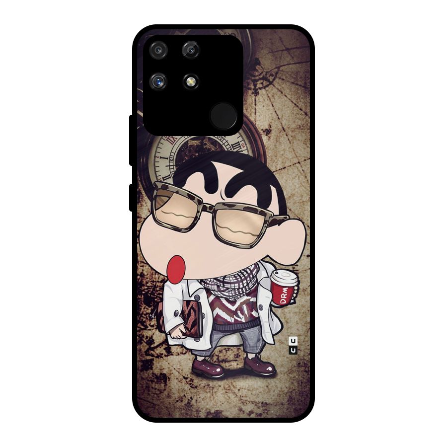 Dope Shinchan Metal Back Case for Realme Narzo 50A