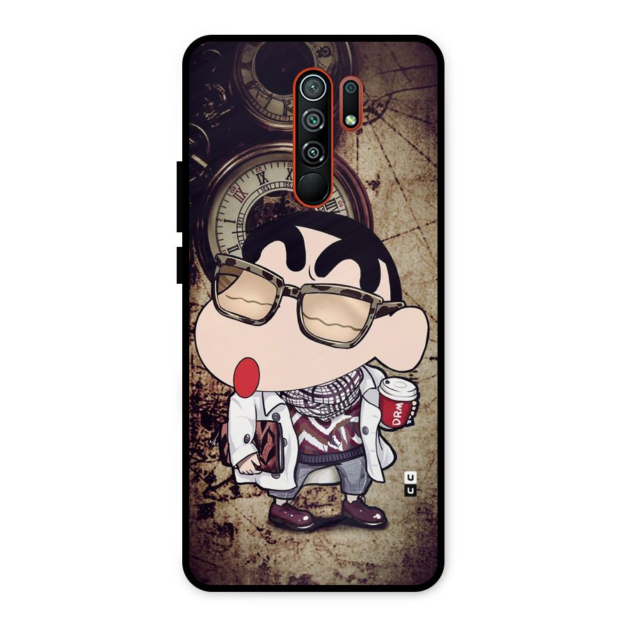 Dope Shinchan Metal Back Case for Redmi 9 Prime