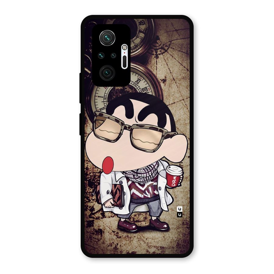 Dope Shinchan Metal Back Case for Redmi Note 10 Pro