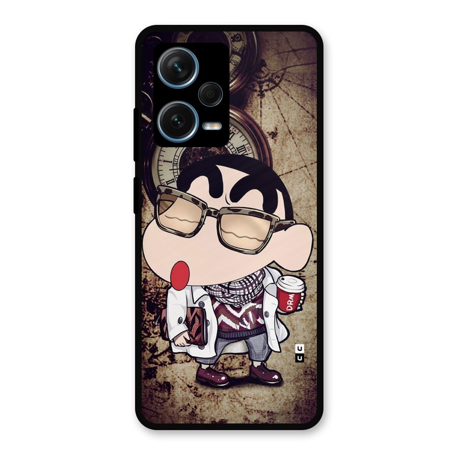 Dope Shinchan Metal Back Case for Redmi Note 12 Pro Plus 5G