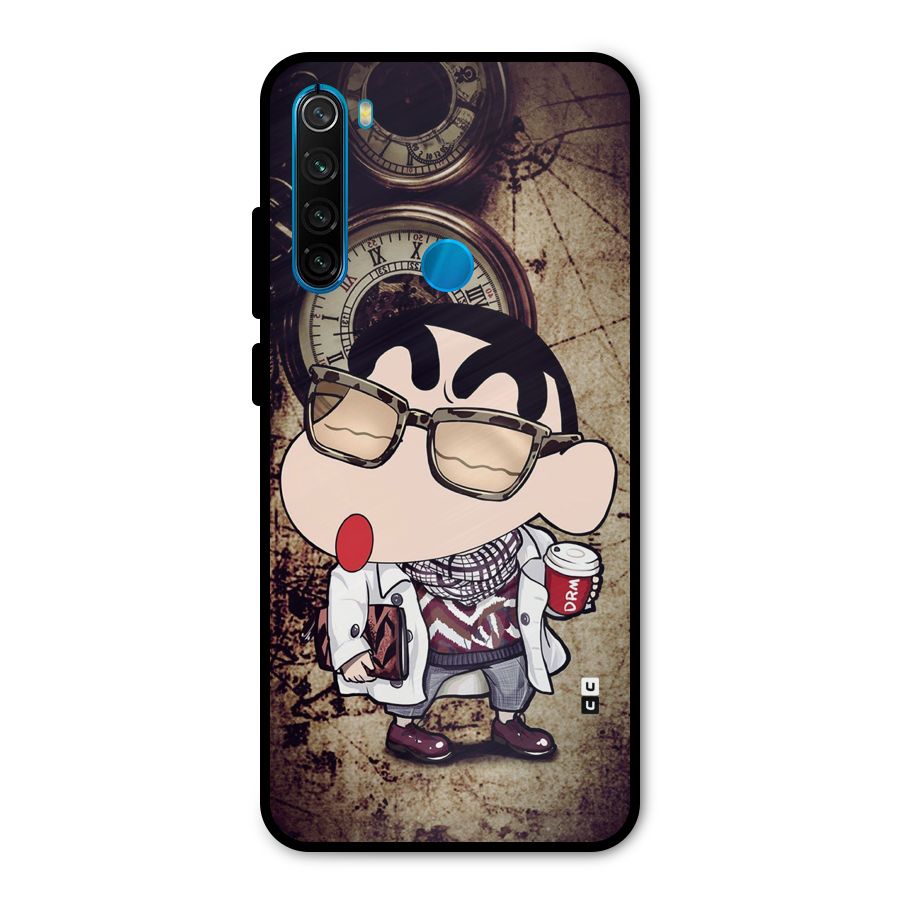 Dope Shinchan Metal Back Case for Redmi Note 8