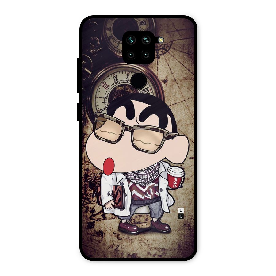 Dope Shinchan Metal Back Case for Redmi Note 9