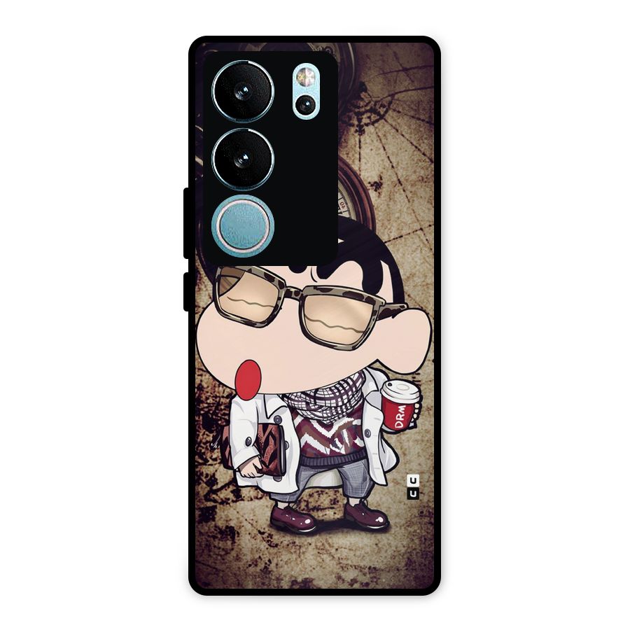 Dope Shinchan Metal Back Case for Vivo V29