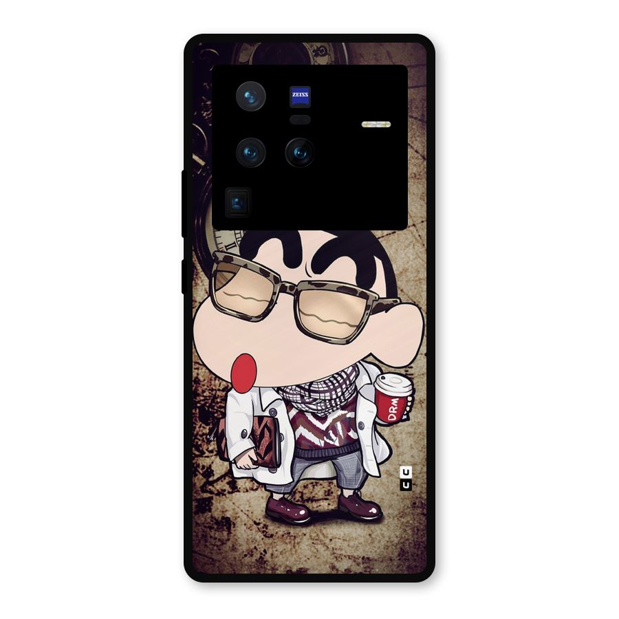 Dope Shinchan Metal Back Case for Vivo X80 Pro