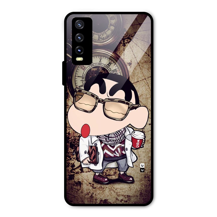 Dope Shinchan Metal Back Case for Vivo Y20g