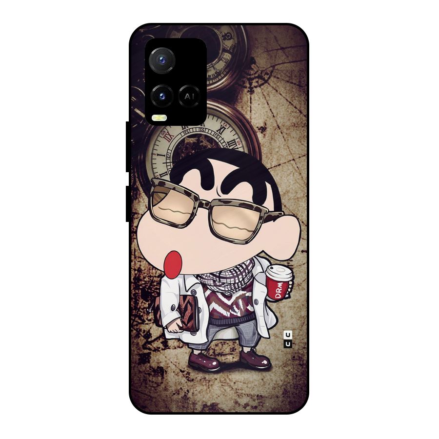 Dope Shinchan Metal Back Case for Vivo Y21