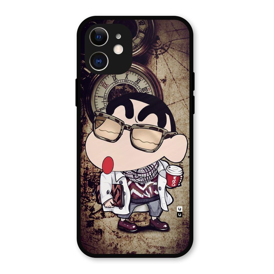 Dope Shinchan Metal Back Case for iPhone 12