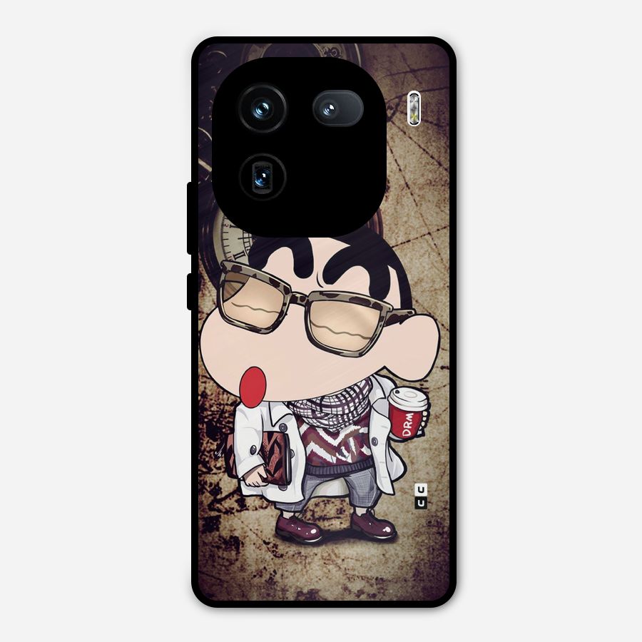 Dope Shinchan Metal Back Case for iQOO 12
