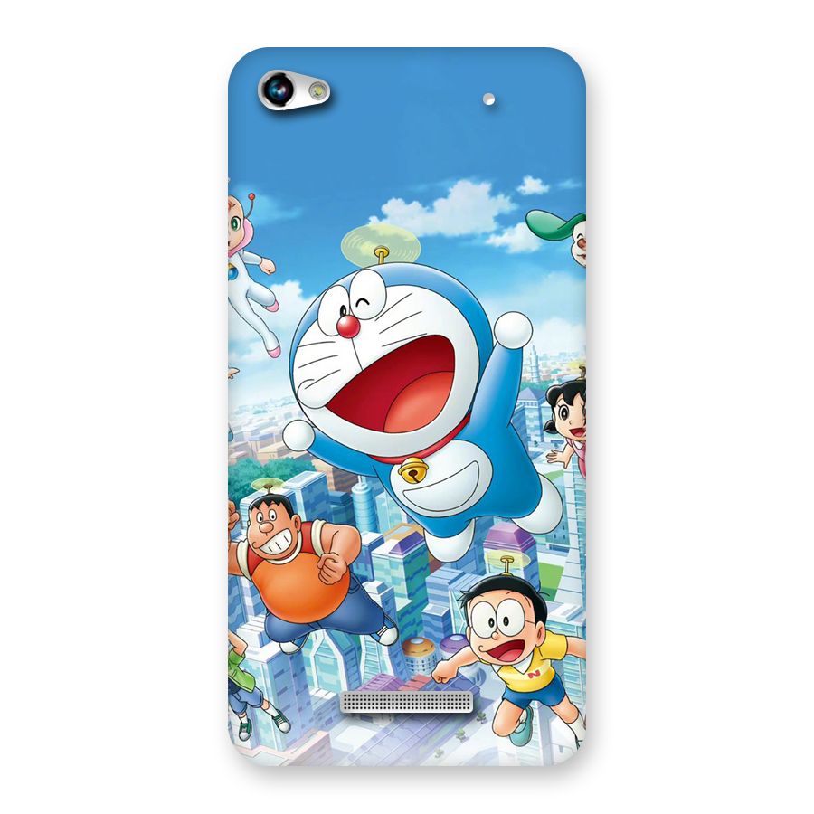 Doremon Flying Back Case for Canvas Hue 2 A316