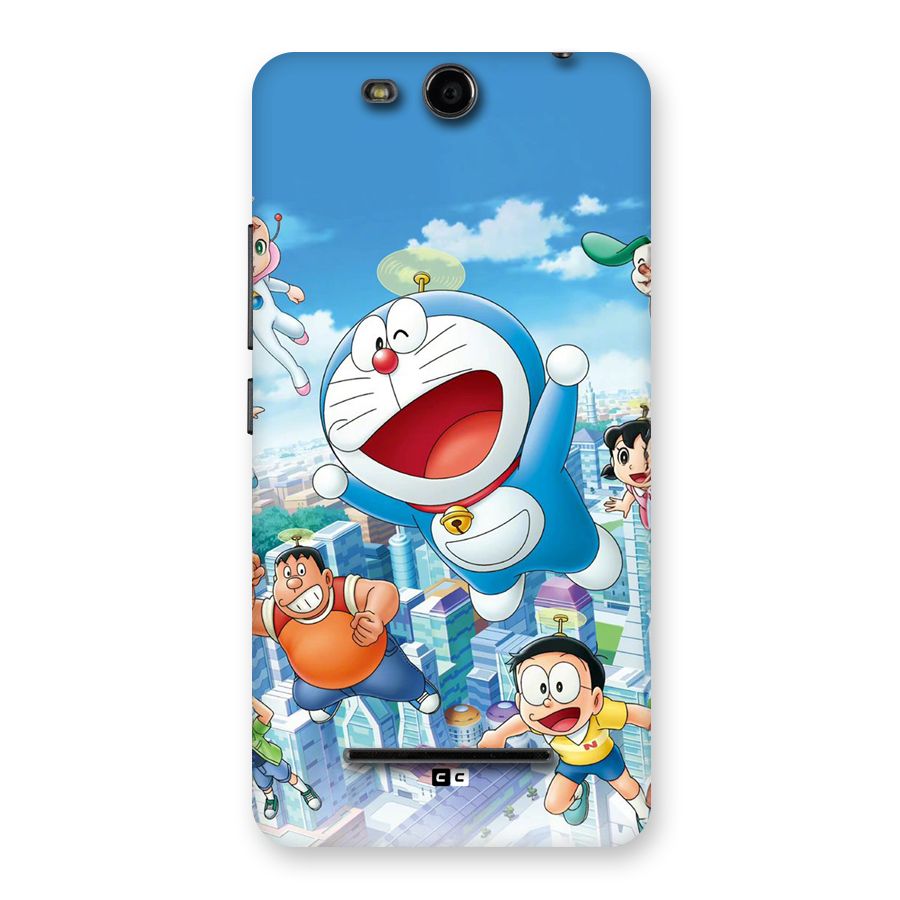 Doremon Flying Back Case for Canvas Juice 3 Q392