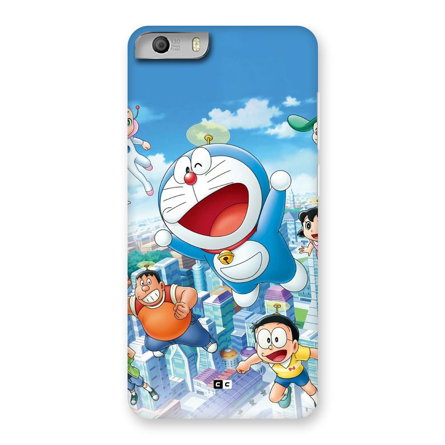 Doremon Flying Back Case for Canvas Knight 2