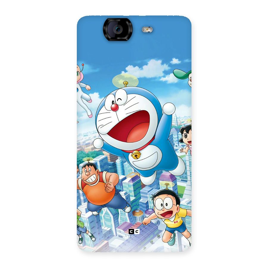 Doremon Flying Back Case for Canvas Knight A350