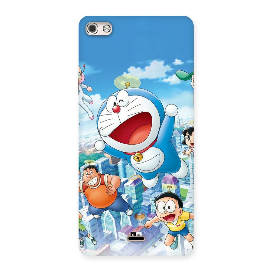 Doremon Flying Back Case for Canvas Silver 5