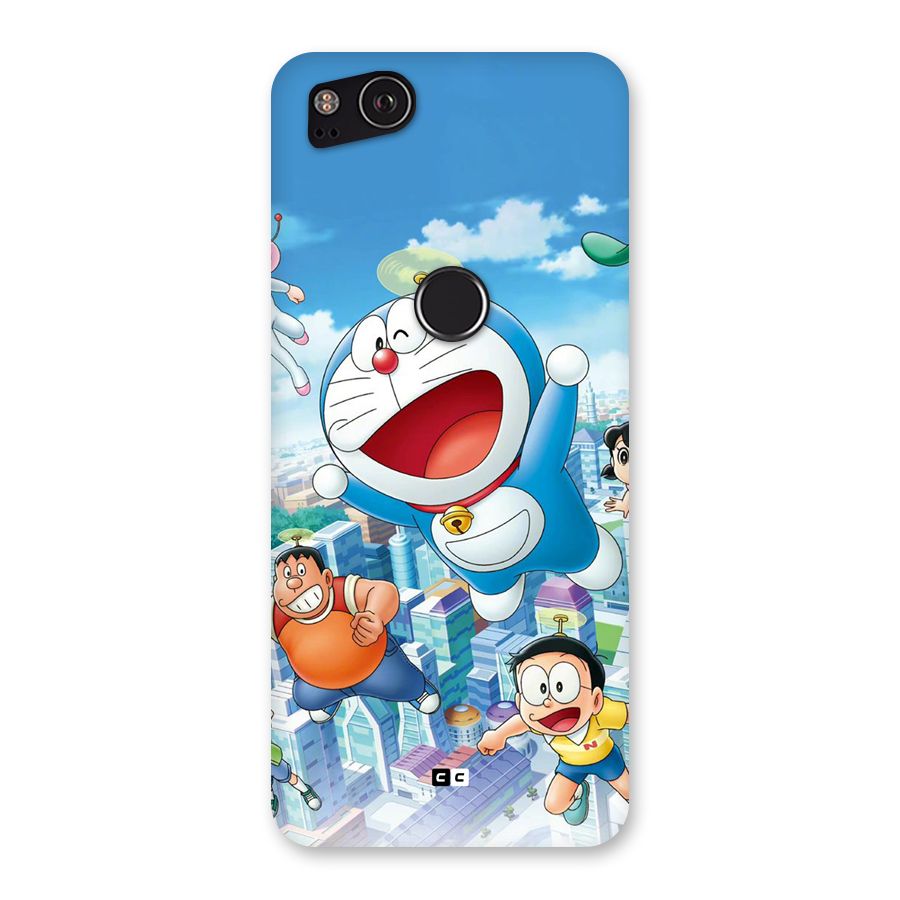 Doremon Flying Back Case for Google Pixel 2