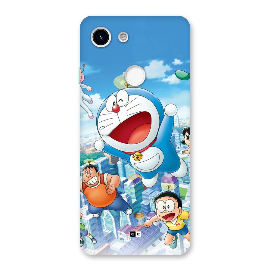 Doremon Flying Back Case for Google Pixel 3