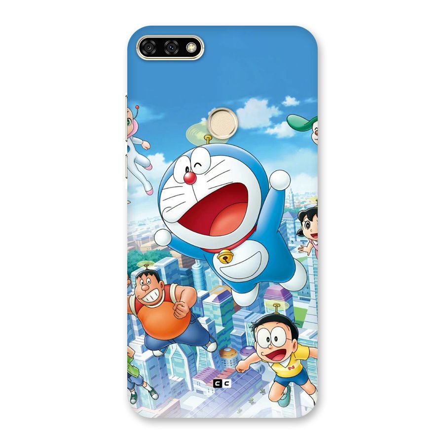 Doremon Flying Back Case for Honor 7A