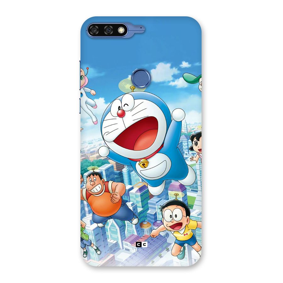Doremon Flying Back Case for Honor 7C