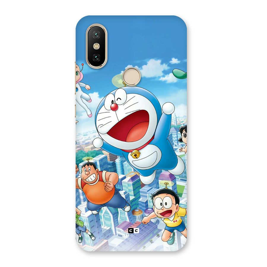 Doremon Flying Back Case for Mi A2