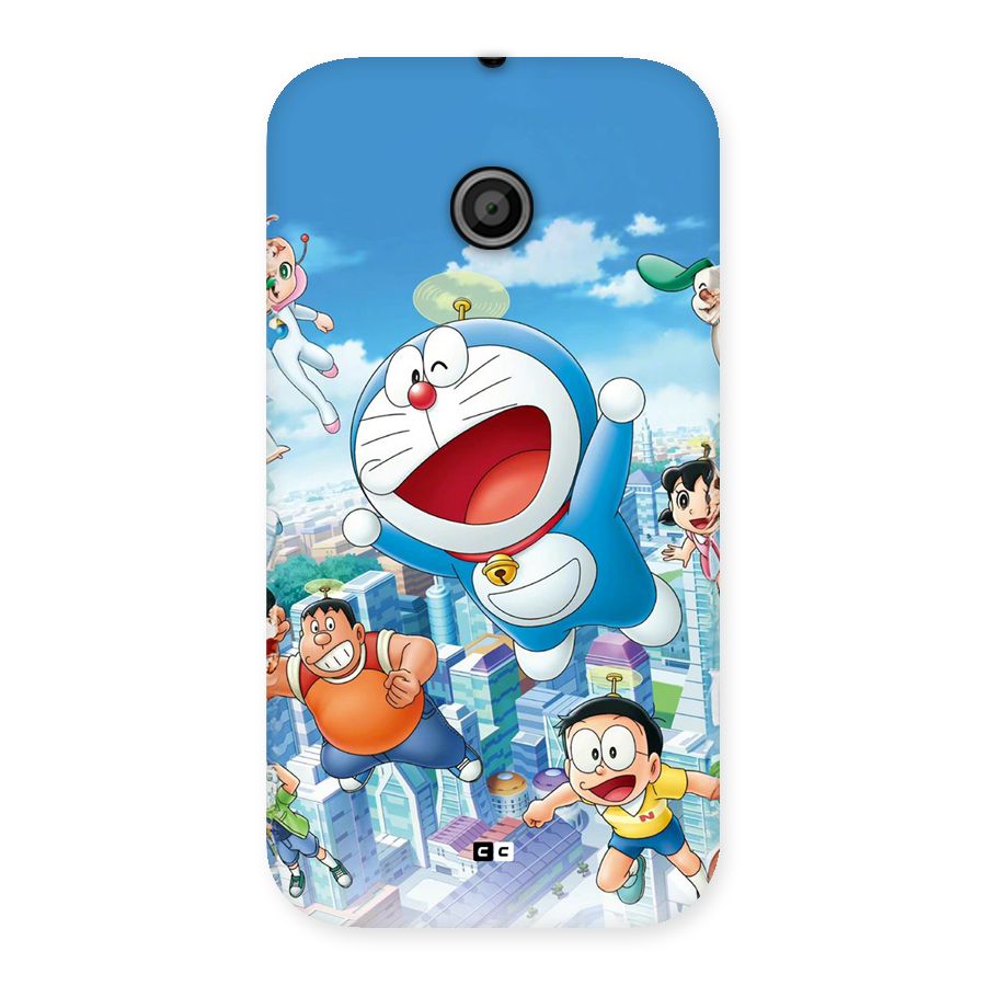 Doremon Flying Back Case for Moto E