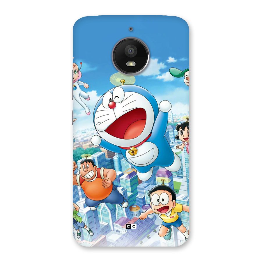 Doremon Flying Back Case for Moto E4 Plus