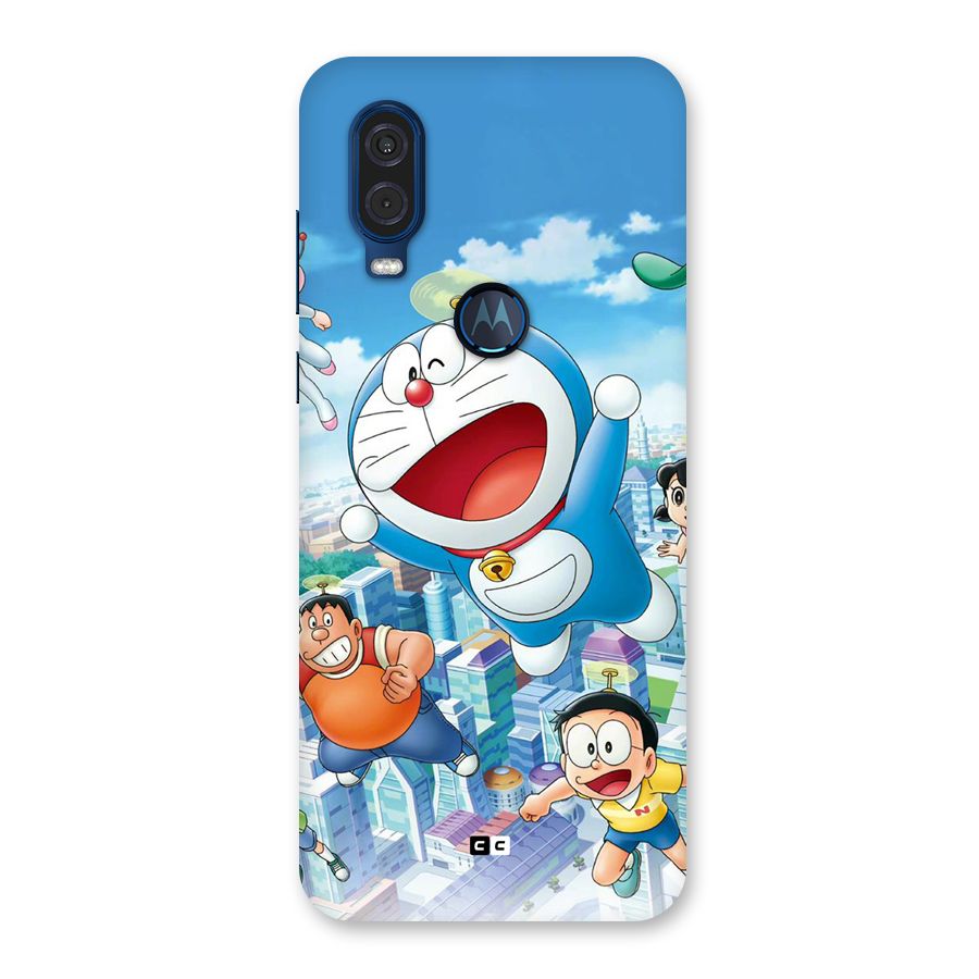 Doremon Flying Back Case for Motorola One Vision