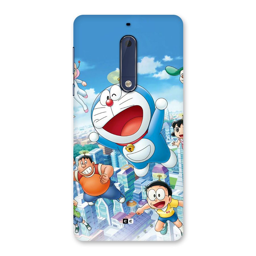 Doremon Flying Back Case for Nokia 5