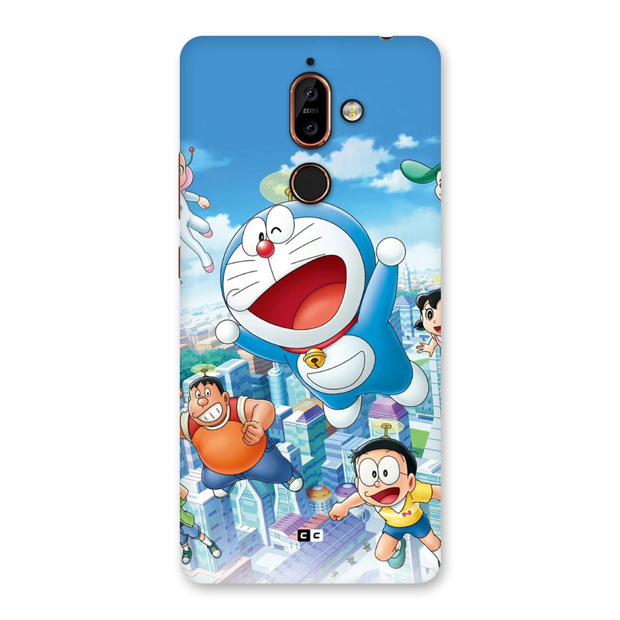 Doremon Flying Back Case for Nokia 7 Plus