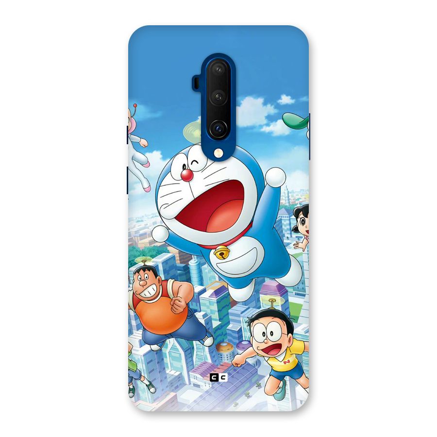 Doremon Flying Back Case for OnePlus 7T Pro