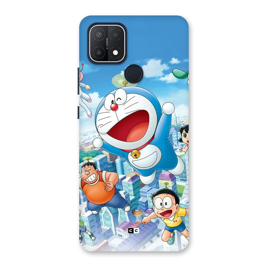 Doremon Flying Back Case for Oppo A15