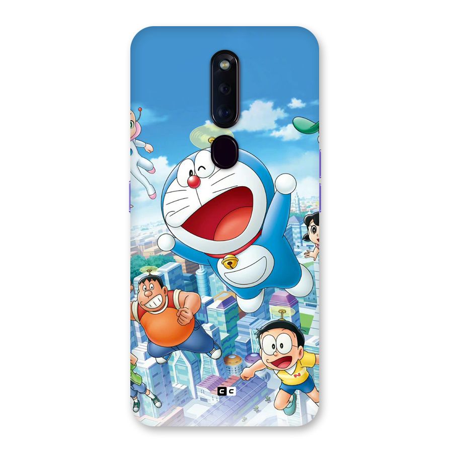 Doremon Flying Back Case for Oppo F11 Pro