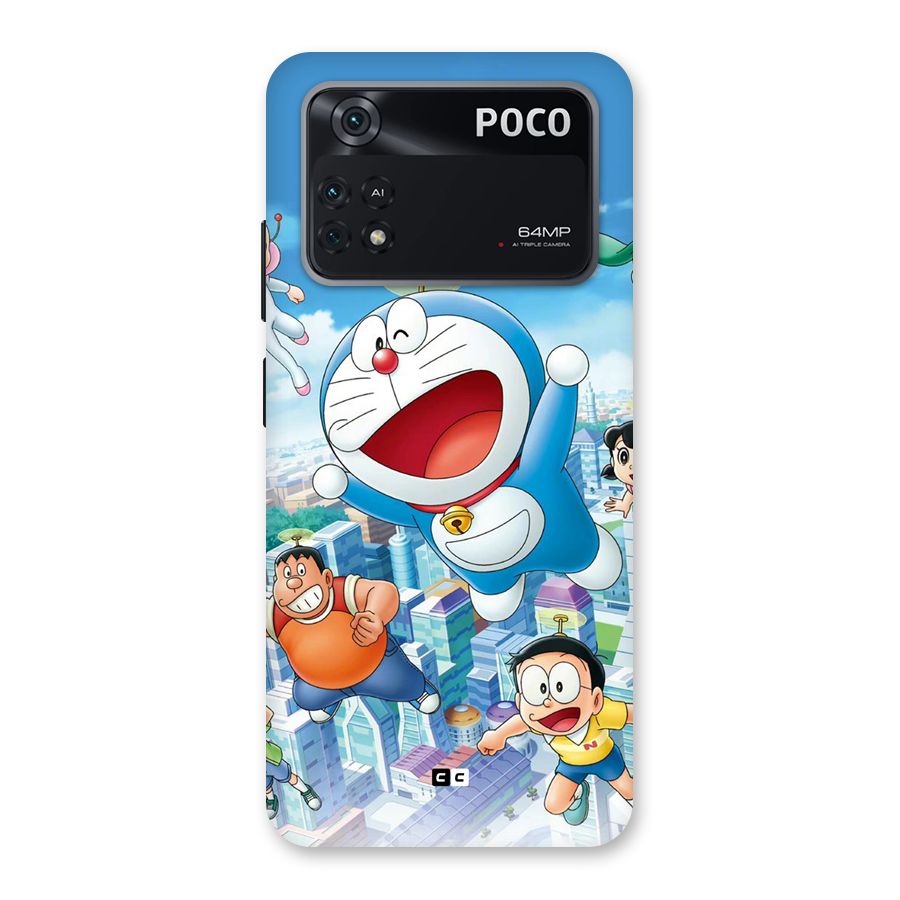 Doremon Flying Back Case for Poco M4 Pro 4G