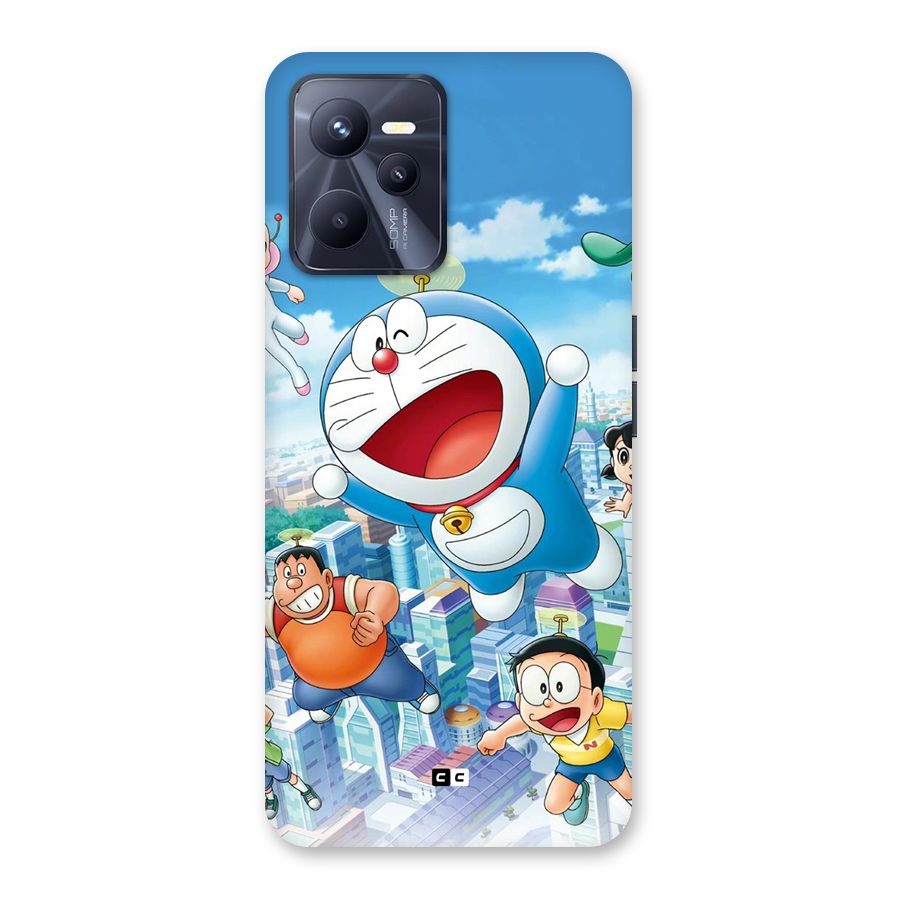 Doremon Flying Back Case for Realme C35